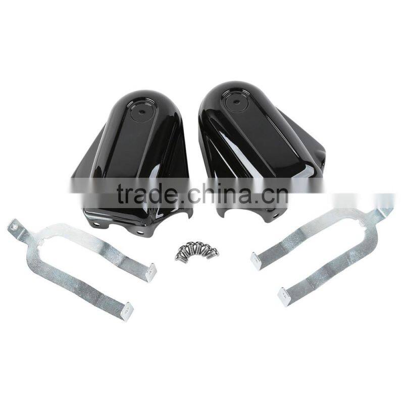 Bar & Shield Rear Axle Covers For Heritage Softail Classic FLSTC 08-17
