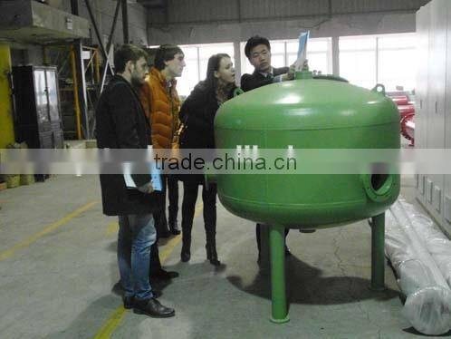 Water treatment system quartz sand filter