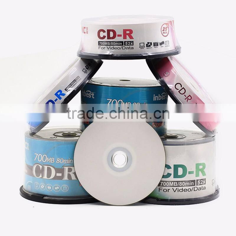 Popular music 700MB 1-52X CD R for Burn Content