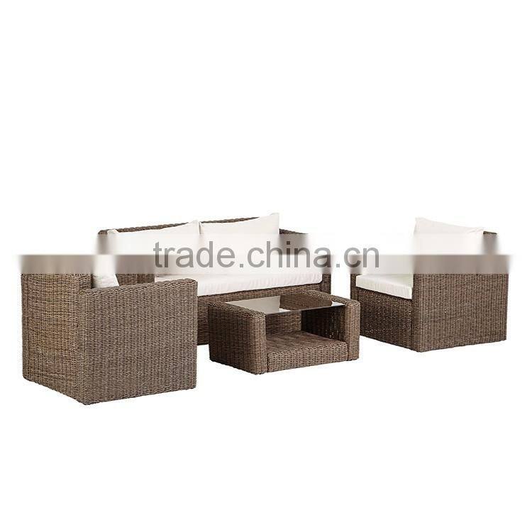 S&D best selling pe rattan indoor and outdoor waterproof sofa furniture