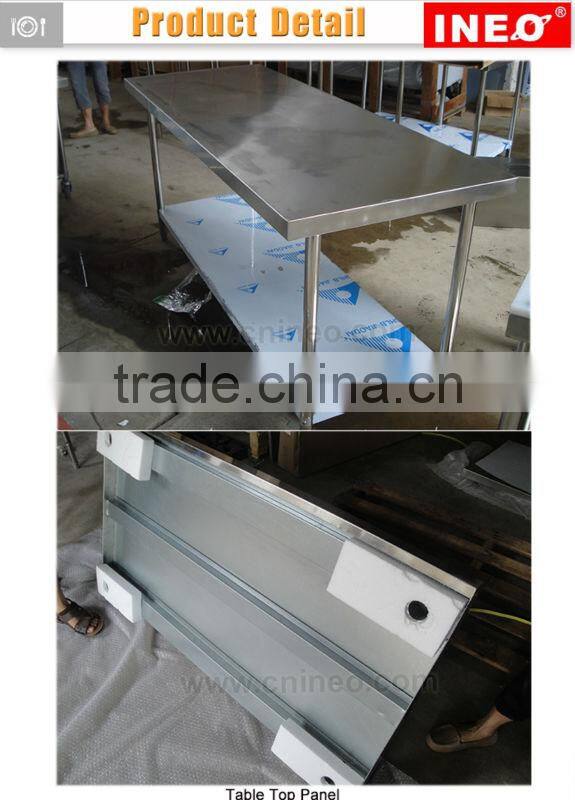 Kitchen Stainless Steel Mobile Work Table(INEO are professional on commercial kitchen project)