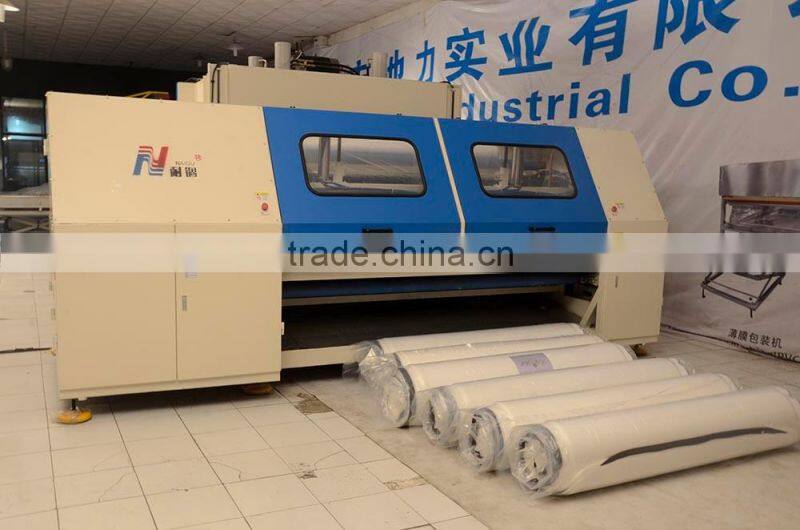 China NaiGu factory manufacturing high efficient automatic mattress compression and roll packing machine 17R
