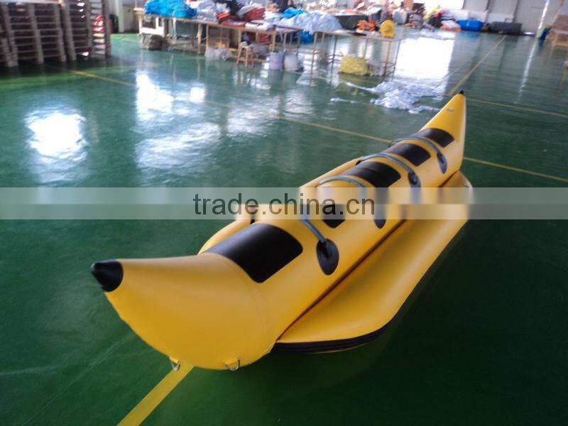 ce PVC material folding inflatable banana boat
