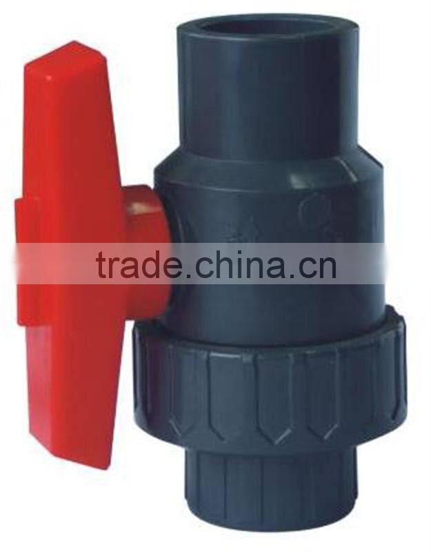 1/2" -4" PVC Single Union Ball Valve with thread or socket ends