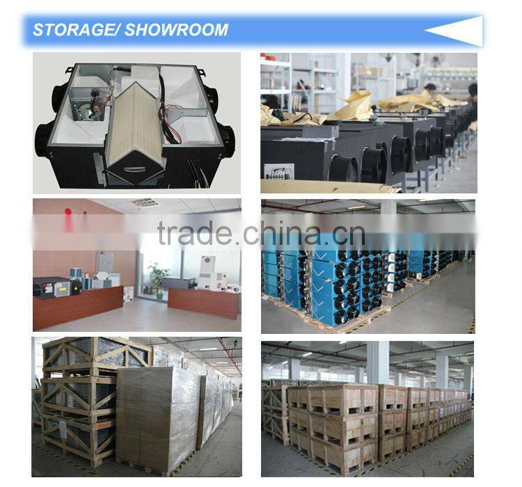 Residential use energy recovery ventilation for heat recovery