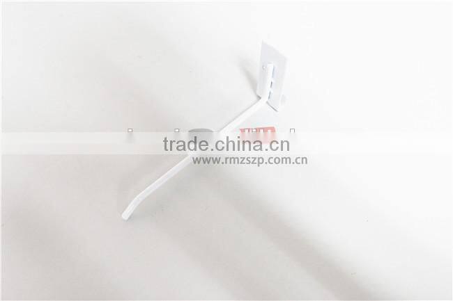 Practical White Supermarket Hanging Metal Pegboard Hook