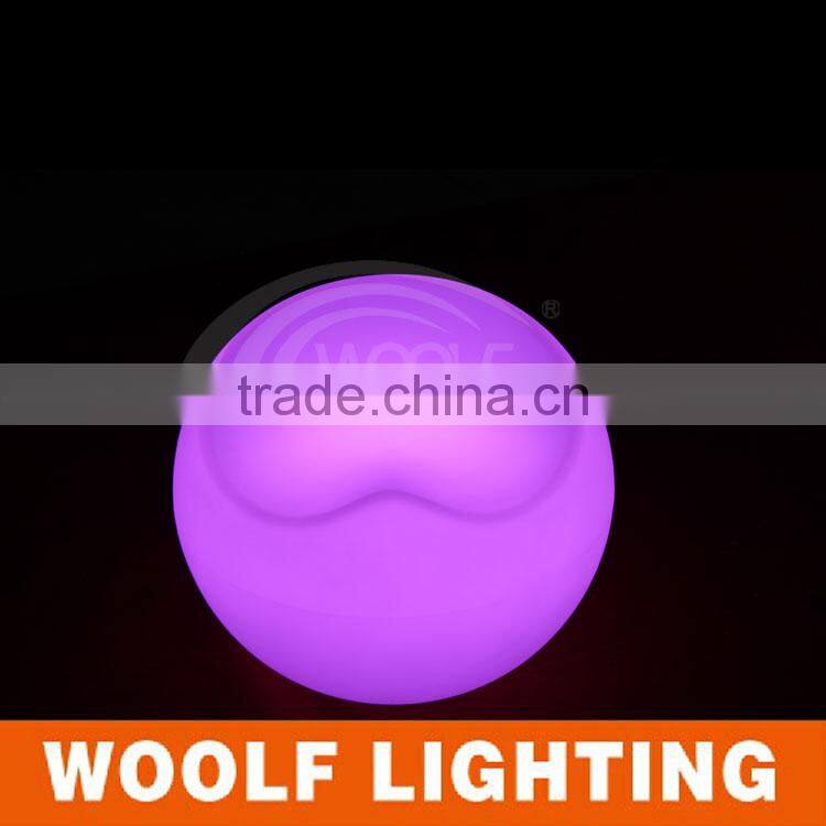 Versatile Modish Bedroom Hotel Restaurant Bar Round Leisure LED Sofa Chair