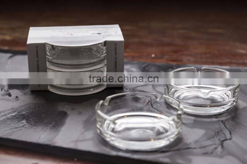 round glass ash tray clear glass ash tray