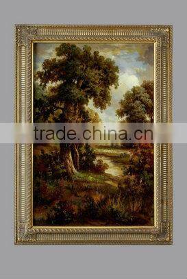 Decorated solid wood Frame Oil Painting