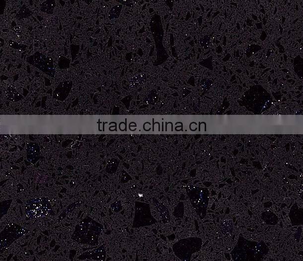 Hot sell Crystal shining blue quartz stone,quartz surface