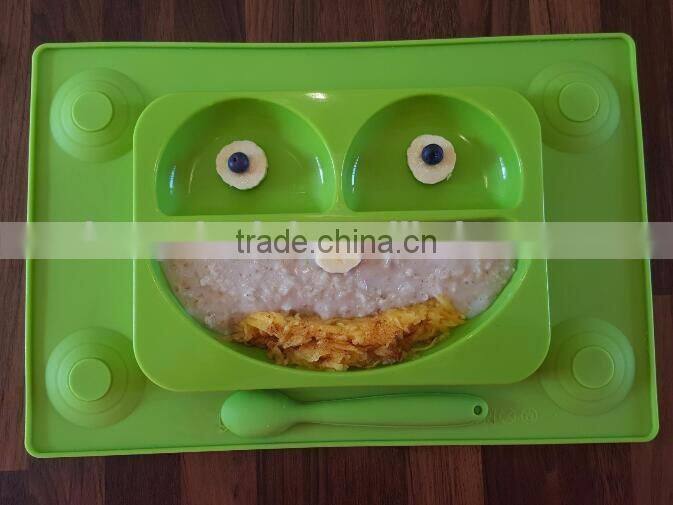 Silicone Divided Suction Kids Platemat