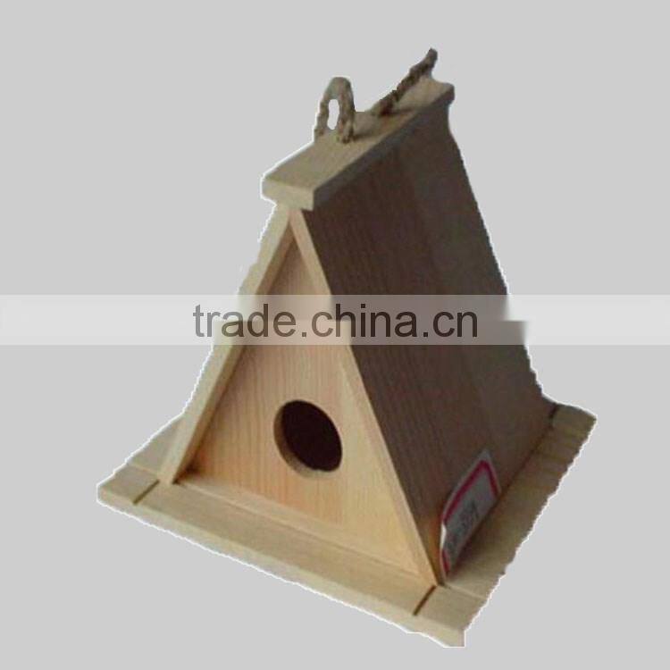 New unfinished bird feeder , Custom wooden bird house with hanging
