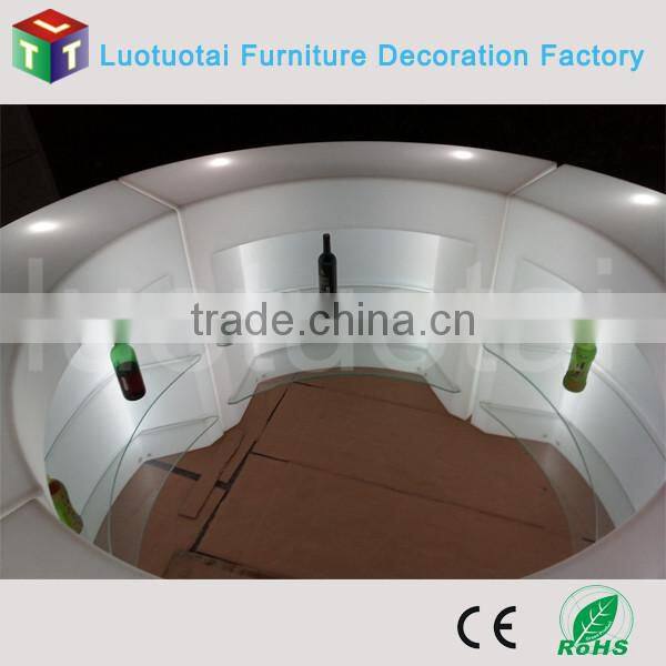 Recomte control Illuminated LED round bar counters design