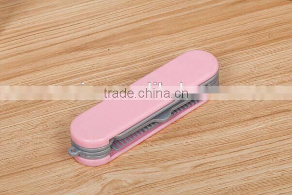 5 In 1 Folding Hair Comb Mirror Brush Comb Set Hair Combs