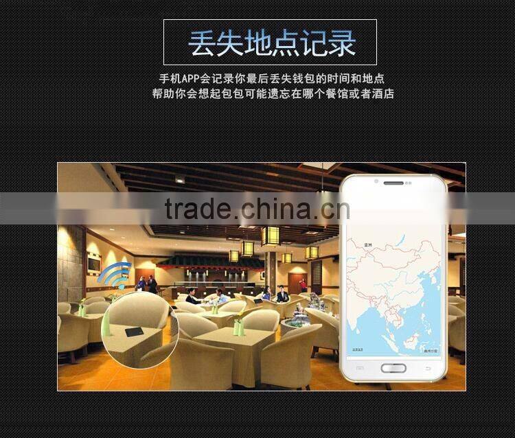 Newest Arrive Smart GPS Anti-Lost Wallets Intelligent Bluetooth Connect App GPS Anti theft purse