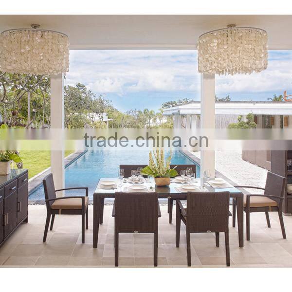 2017 Sigma all weather customized aluminum bistro modern rattan used restaurant table and chair