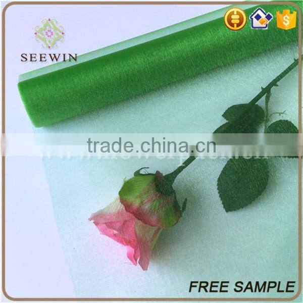 light blue organza fabric and organza roll