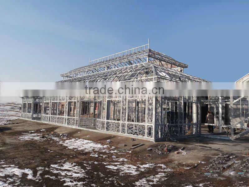 Prefabricated steel frame swimming pool house