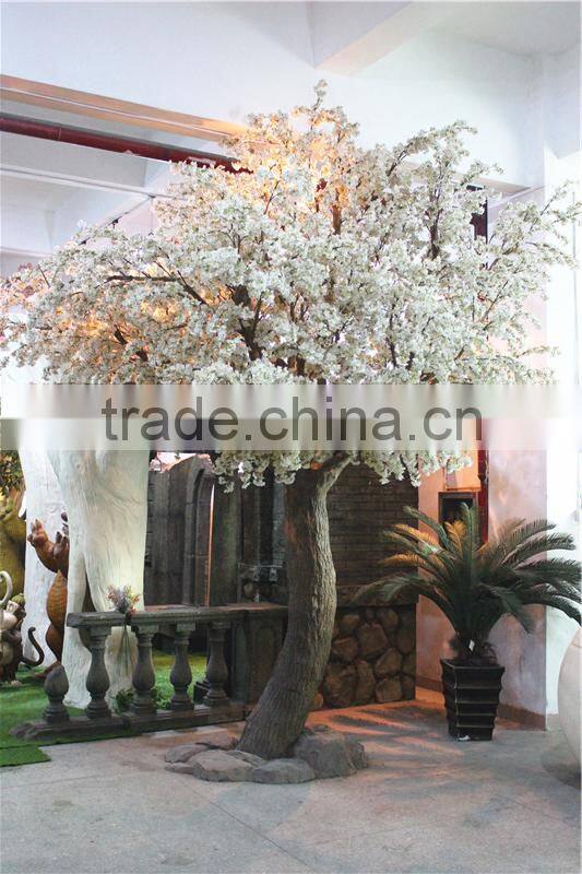 Home garden decoration 100cm to 1000cm Height artificial indoor live plastic ficus red with green big pine tree EZLS05 1013