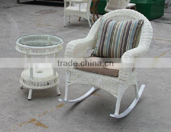 PE rattan Wicker Rocking Chair for Outdoor/Leisure Garden Furniture (BP-261)