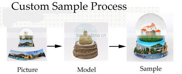 2016 High Quality Christmas Snow Globe with Music Function