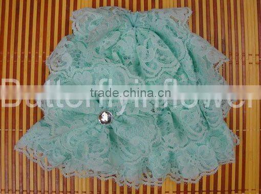 auqa posh pitti lace ruffles hats caps beanies