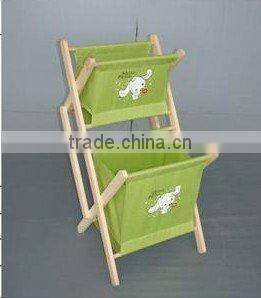Wood magzine rack storage rack
