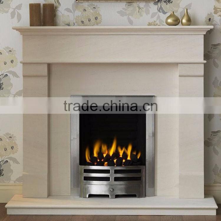 Professional LimeStone Marble Electric Fireplace with CE certificate