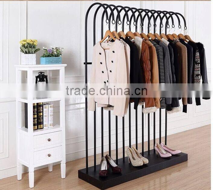 Fashion metal floorstanding Multilayer clothing rack