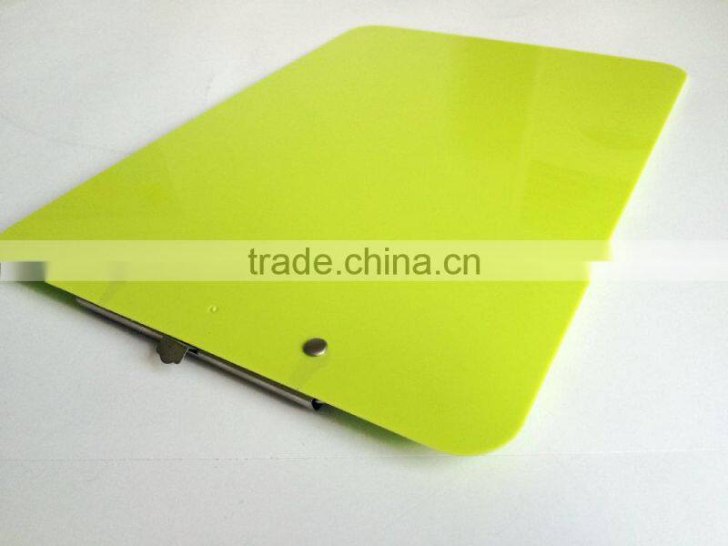 A4 PS green writing clip board