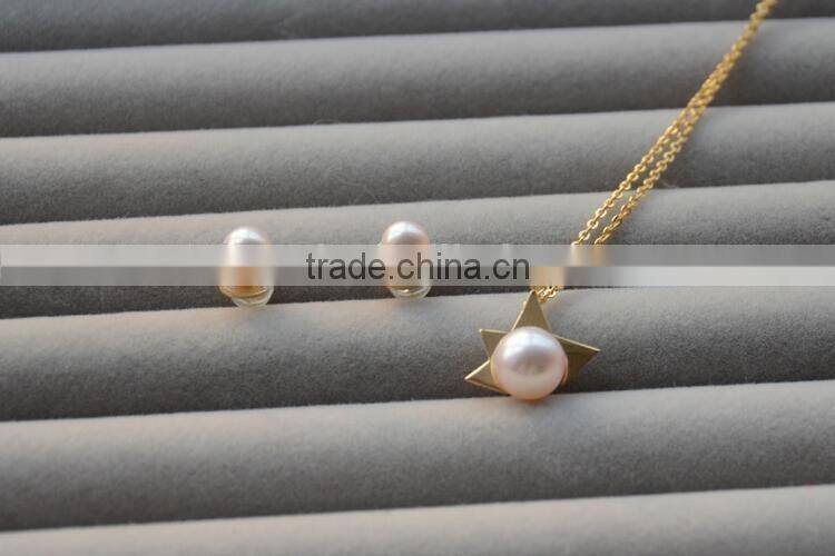 11-12mm freshwater pearl necklace and earring sets