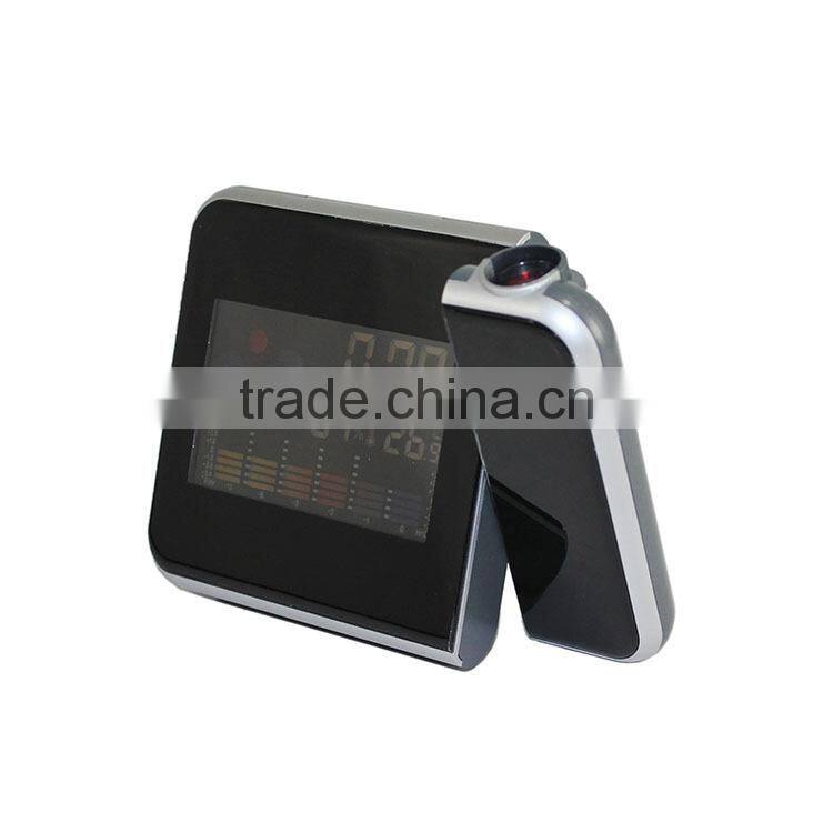 Digital LCD LED Projector Alarm Clock Weather Station Colorful Projecting Indoor
