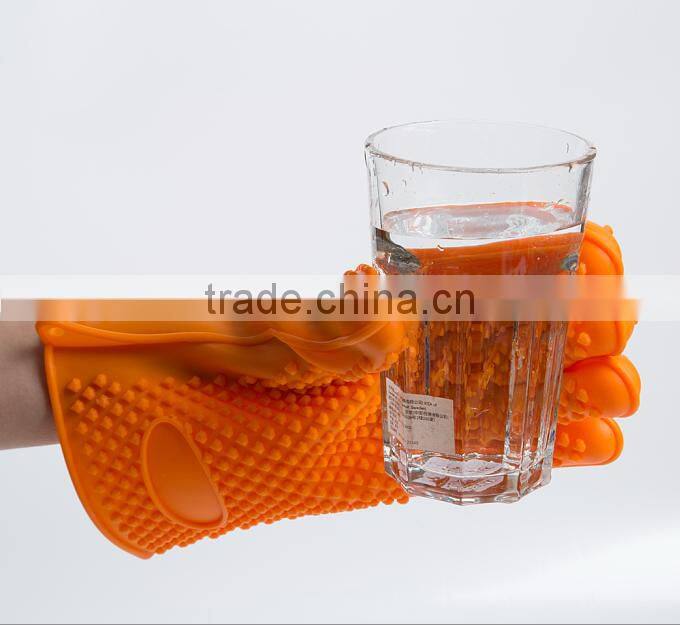 Silicone Cooking Gloves, Heat Resistant, Non-Slip Safe Utensils Handling, Cooking & Baking, Oven Mitt for Grilling, BBQ gloves