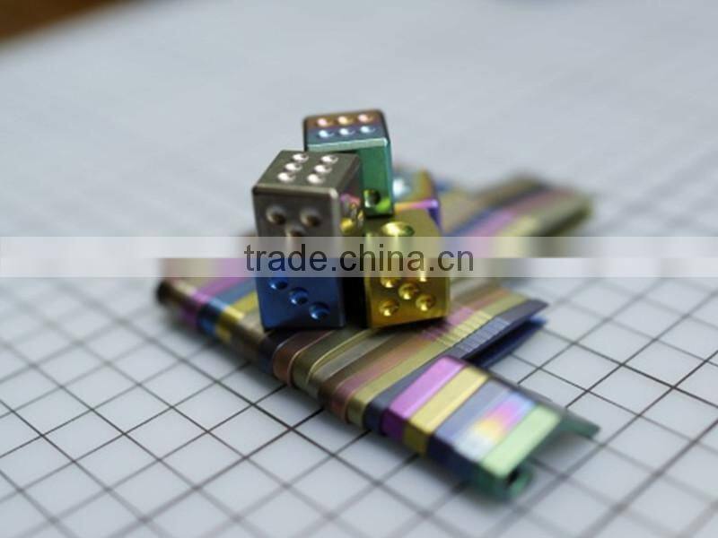 TK-3156 16MM food grade TC4 titanium dice for Bar frozen ice cubes