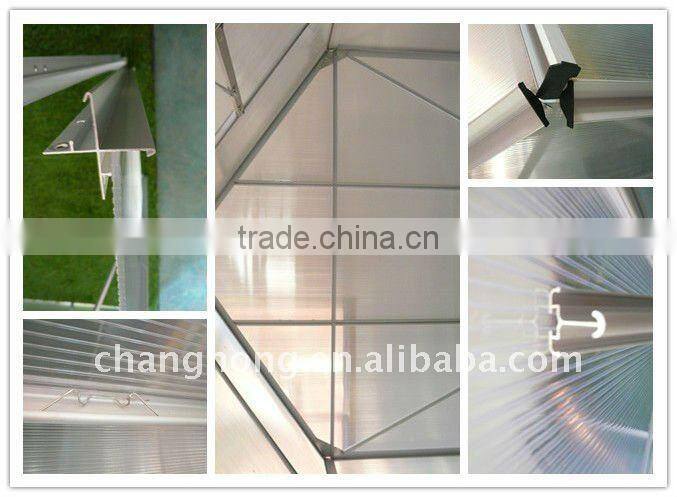 hollow PC greenhouse with protecting film