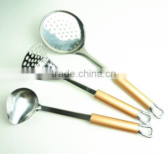 33060 stainless steel Kitchen Cooking Utensils with cover handle