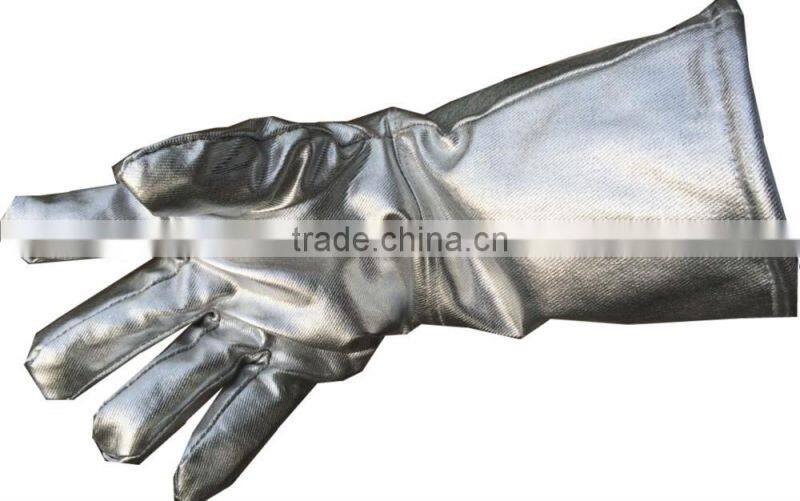 Direct Manufacturer 100% Aluminized Fabrics heat resistant gloves