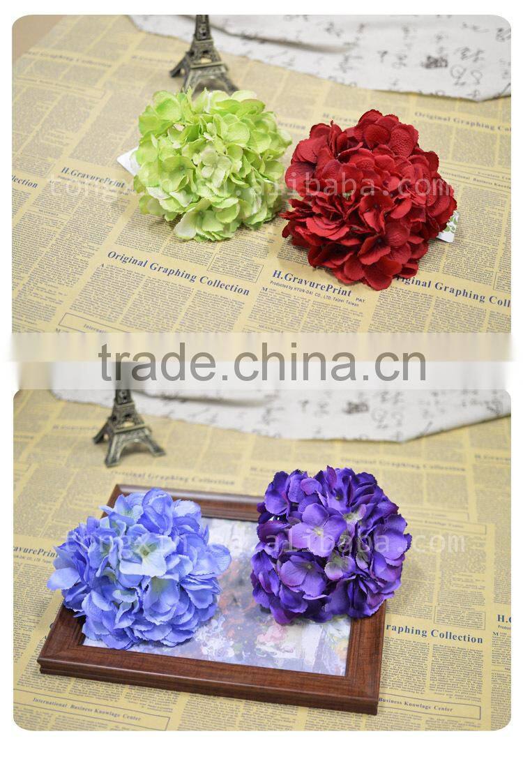 wholesale wedding decoration flower silk cloth artificial hydrangea