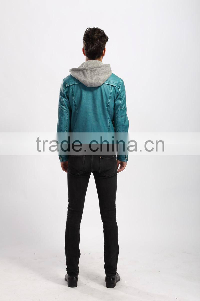 2015 New Style Fashion Pakistan Leather Jackets For Men