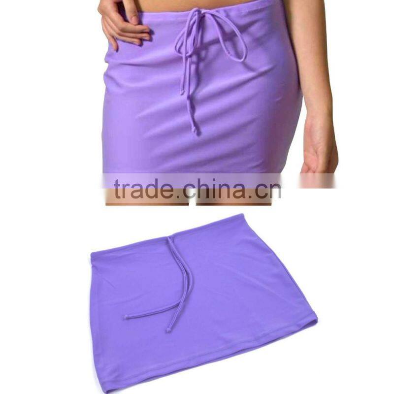 Womens Summer Beach Bikini Cover Wrap Up Leopard Swimwear Mini Sarong Skirt