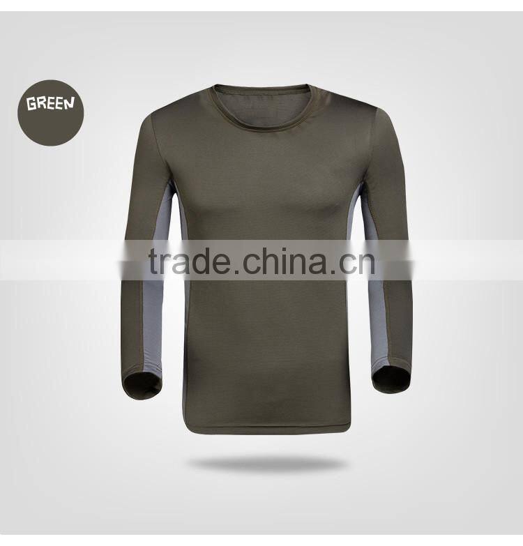 2016 hot sale mens Long Sleeve T shirt Outdoor tshirts