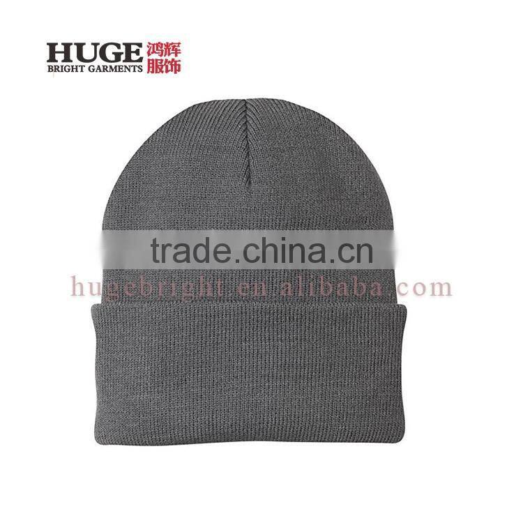 Comfy Pull-on Closure 100% Polyester Wholesale Knit Hats