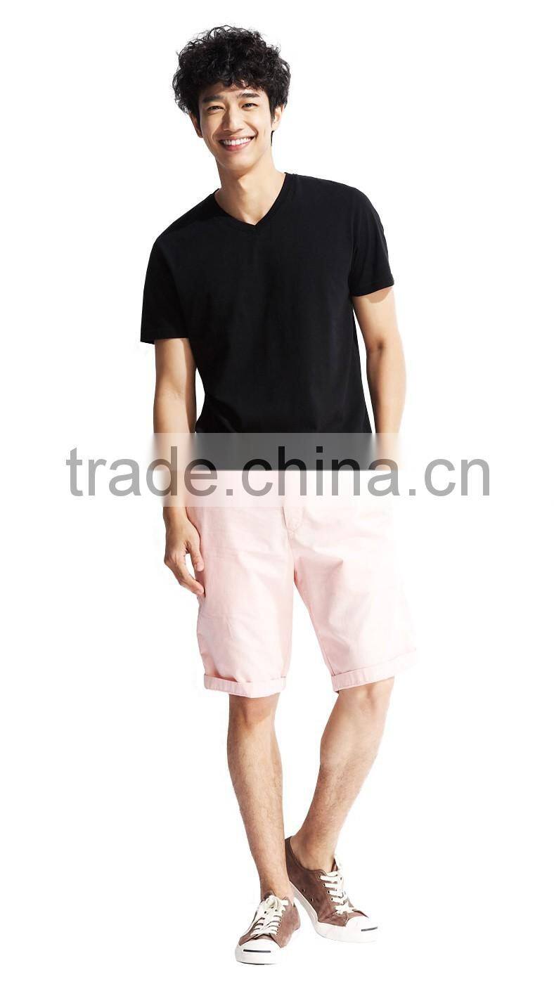 Online store sales 100% cotton men's fashion short sleeve T-shirt