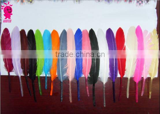 Wholesale multicolor decotation goose feather for party and wedding,5-8cm import from China