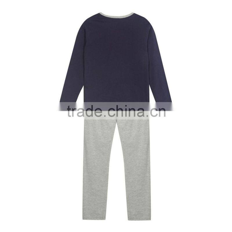 Boy's navy space pyjama set
