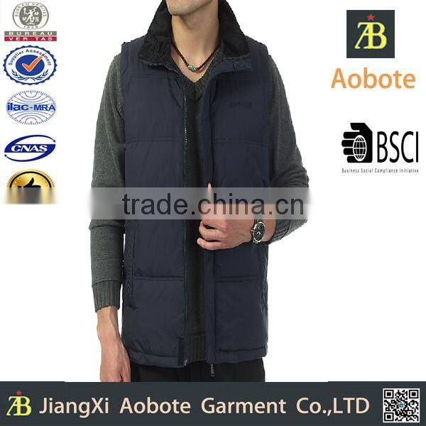 2015 New Fashion Winter Jacket Without Sleeves For Men