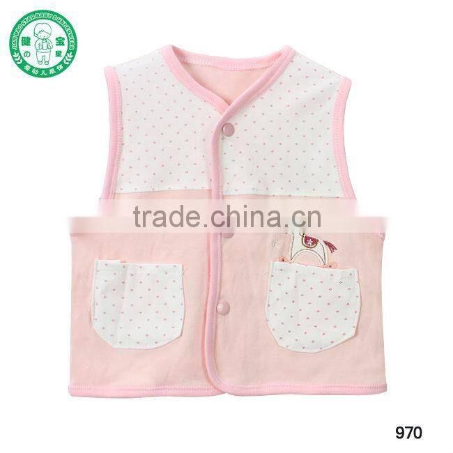 hot sale baby sleeveless coats, New style cotton waistcoat