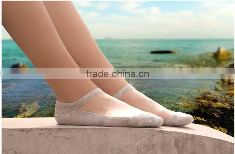 Women Lace Ankle Sock Soft Comfy Sheer Silk Cotton Elastic Mesh Knit Trim Transparent Ankle Socks
