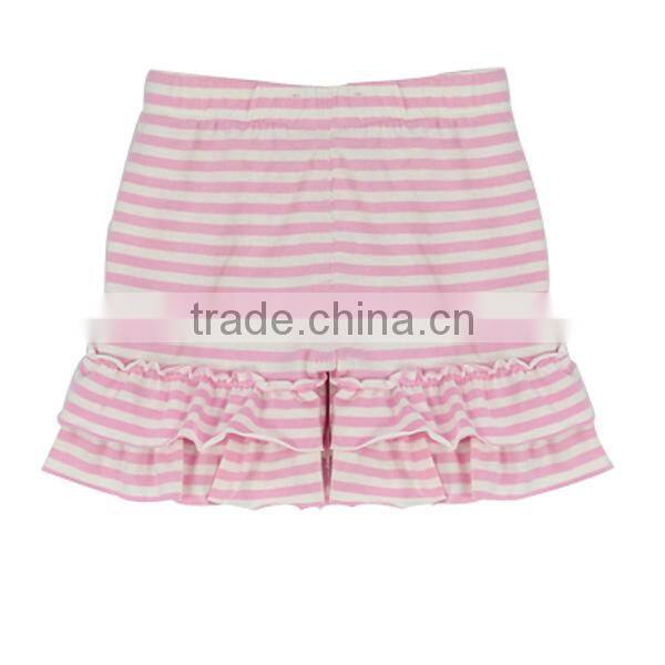 2017 Kaiyo cotton stripe many colors child designer clothes girl ruffle shorts