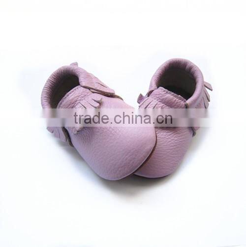 lavender rubber sole baby moccasin shoes baby girl shoes